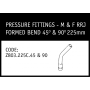 Marley M&F RRJ Formed Bend 45° & 90° 225mm - Z803.225C.45&90